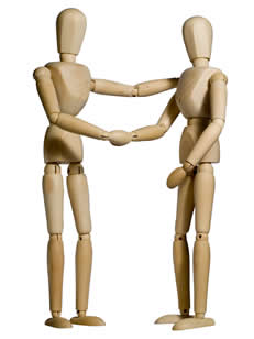 Wooden characters